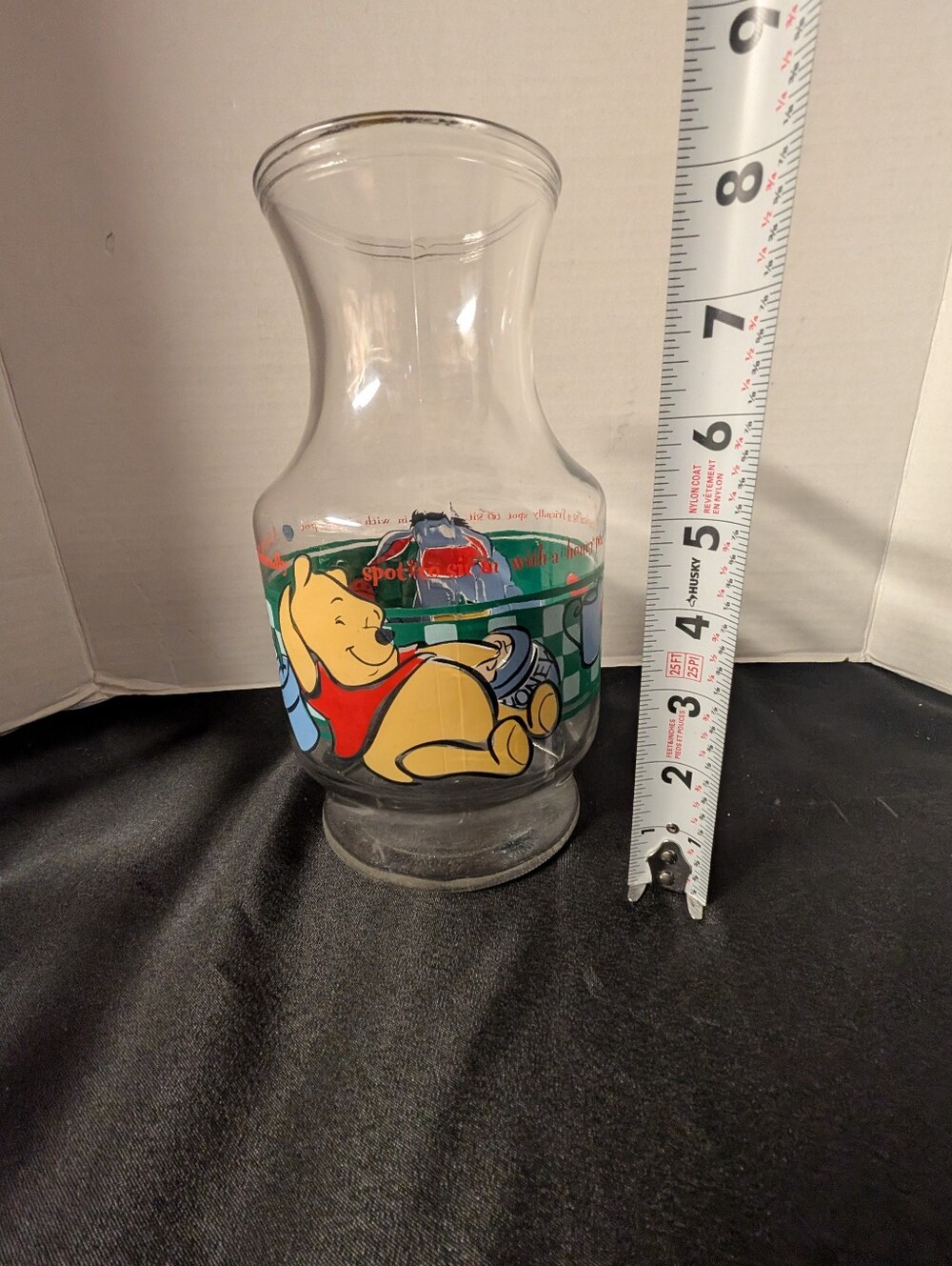 VINTAGE Disney Winnie the Pooh Cup Mug Pitcher Anchor Hocking Set Lot Bundle - Picture 15 of 16